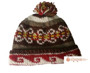 Gorro de Invierno de Lana 100% de Nepal, Unisex, Personalizable, Tejido, para Adultos, con Tela Común para Viajes - Product Image 2