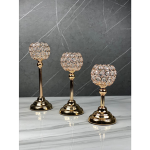 Bougeoirs en cristal de luxe or bol en cristal pour mariage café bureau table centres de table décoratifs - Product Image 4