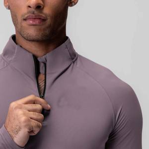 Men Fitness Quarter Zip Jacket-Ropa deportiva cómoda y elegante para deportes, entrenamiento y uso diario - Product Image 4