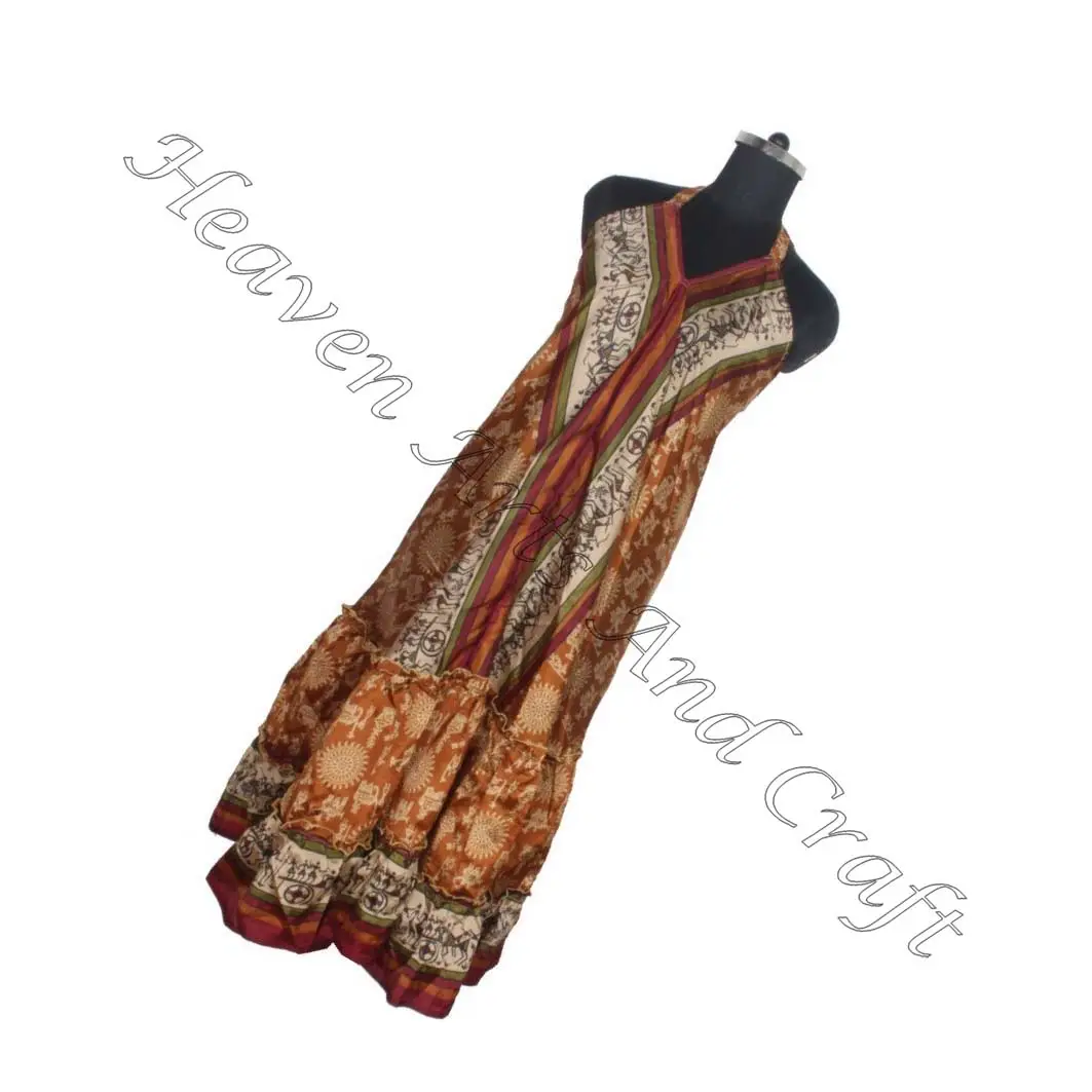 SD023 Sari / Shari Ropa india y pakistaní de la India Hippy Boho Estilo indio moderno Nuevo vestido Sari de seda vintage