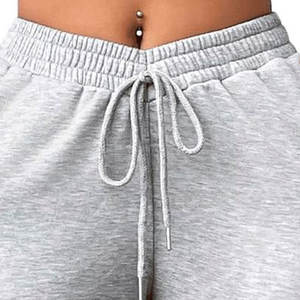 Pantalones de chándal acampanados de moda Pantalones de chándal acampanados de color sólido con cordón de alta calidad para mujer - Product Image 6