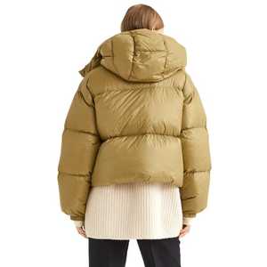 Custom Design Winter Warm Thick Bomber Puffer Jacket for <b>Men</b> Hooded Reversible Streetwear <b>Long</b> <b>Coat</b> - Product Image 4