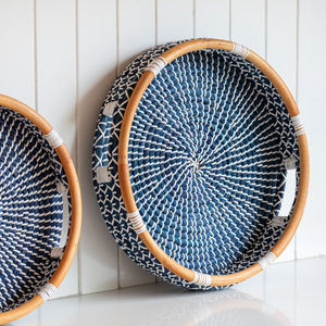 Choix populaire: Plateaux de service décoratifs en jonc de mer ronds fabriqués à la main du Vietnam, articles les plus vendus pour la décoration de la maison et du restaurant - Product Image 5