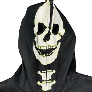 Sudadera con capucha y cremallera completa para hombre de la mejor calidad, diseño estampado de esqueleto, sudaderas con capucha cálidas de invierno de manga completa para niños - Product Image 2