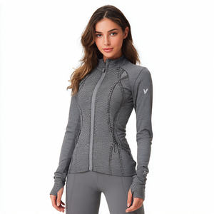 Veste de yoga 100% polyester pour femmes, hauts de compression pour l'entraînement, hauts de yoga pour femmes, vêtements de fitness pour femmes, hauts de yoga pour femmes - Product Image 4