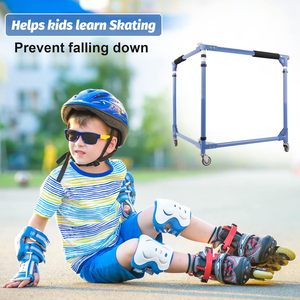 Gấp trượt băng nghệ thuật Viện trợ cho trẻ em con lăn trượt băng Con lăn Skate huấn luyện viên cho trẻ em Toddler có thể điều chỉnh chiều cao đào tạo Walker - Product Image 5