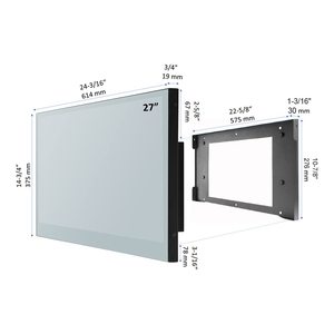 27-Inch <b>Smart</b> <b>Mirror</b> Television for Bathroom Waterproof Built-in Tuner with Wi-Fi System TV Mounts & Carts - Product Image 2