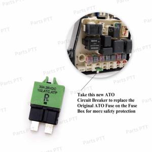 Disjoncteur ATC/ATO automobile PTT T1 30A réinitialisation manuelle disjoncteur ATC à profil bas - Product Image 4
