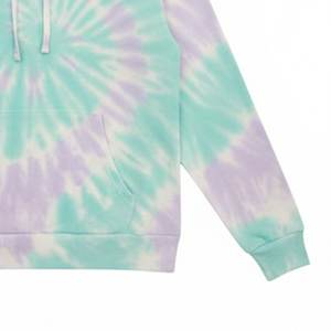 Sweat-shirt à capuche unisexe streetwear en gros, tie-dye, délavé à l'acide, lourd, 100% coton, molleton français, surdimensionné, pull pour femme - Product Image 6