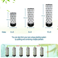 NOUVEAU 12p15 avec 180 plantes système de culture de tour aéroponique hydroponique automatique avec lumières LED tour verticale hydroponique