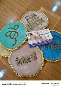 Sous-verres en résine au design moderne unique pour cadeaux, 6 à 10 pièces, compatibles lave-vaisselle, ajoutent une touche décorative et protègent les dessus de table - Product Image 4