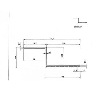 Profilo in alluminio Z - Product Image 3