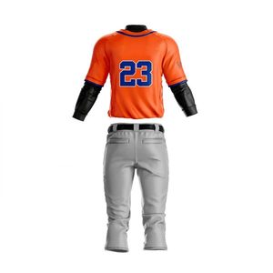Customizable Short Sleeve Baseball Team Uniforms Sublimation Printing Full Buttons Baseball Jersey Breathable - Product Image 2
