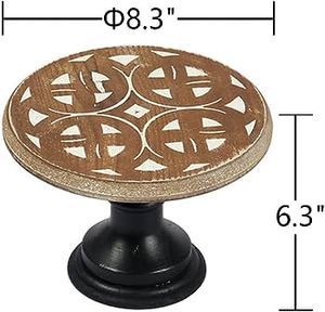 Gran demanda de soporte de pastel de madera de un solo nivel de alta calidad de forma redonda para bodas, hoteles y restaurantes a bajo precio - Product Image 6