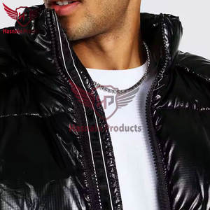 Chaleco acolchado sin mangas negro ligero para hombre 2023, ropa de abrigo informal suave para clima frío, chaqueta de invierno de tela de punto cálida - Product Image 4