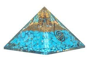 Orgone Turquoise Pyramide Cristal Point Gemme Agate Feng Shui Style Décoration de La Maison Ange De Guérison Motif Boule Thème - Product Image 3