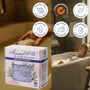 Sal de Baño de Juniper de Marca Privada, Aromaterapia, Alivio Natural, Cristales Marinos, Apoyo Inmunológico, Producto de Spa, OEM, ODM, Venta al por Mayor - Product Image 4