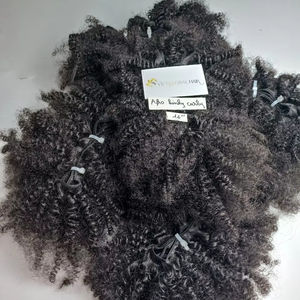Extensions de Cheveux Afro Crépus de Haute Qualité Tendance Cuticule Aligner Cheveux Vietnamiens Bruts Couleur Naturelle Prix de Gros - Product Image 1