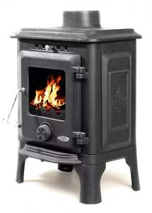 Poêle multi-combustibles moderne 4,5 kW, brûleur à bois, foyer, ensemble de chauffage intérieur, aluminium, haute qualité, bon prix - Product Image 3