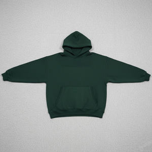 Sweat-shirts à capuche surdimensionnés en polyester/coton pour l'automne, style streetwear, avec broderie de logo personnalisé et impression en relief, vente en gros - Product Image 5