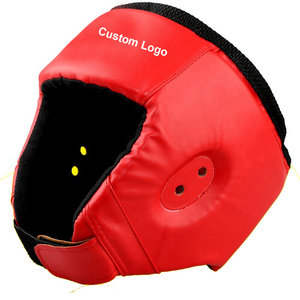 Protector de cabeza de boxeo hecho de cuero genuino de tendencia superior/diseño personalizado etiqueta privada protector de cabeza cómodo para exteriores - Product Image 3