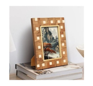 Cadre Photo en MDF de haute qualité avec incrustations en os et bois Design cadre Photo de table bureau salon décor à la maison au meilleur prix - Product Image 6