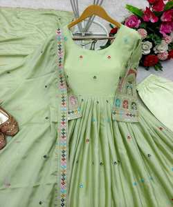 Narayanpet ชุดคอตตอนพิมพ์ลายคาลามันคาลิมีเข็มขัดคาดเอวเสื้อผ้าสำหรับงานแต่งงานขายส่งราคา - Product Image 3