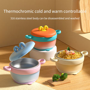 BPA Free Silicone <b>Snack</b> Suction Bowl Non-Slip Portable Kids Feeding <b>Container</b> Durable Safe Tableware for Toddlers Wholesale USA - Product Image 2