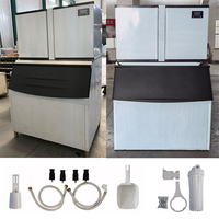 Cadena de suministro global máquina para hacer cubitos de hielo comercial 1000kg por día para bar/tienda de té de la leche/restaurante/hotel/supermercado