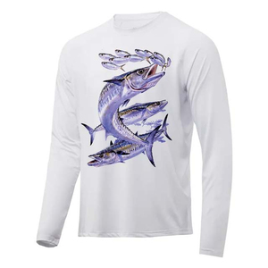 Vêtements de sport grande taille personnalisés de haute qualité, coupe-vent, 100% polyester, séchage rapide, respirant, manches longues, protection UPF 50 - Product Image 2