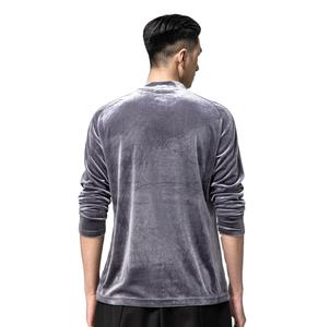 T-shirts en velours uni pour hommes RABUSH SPORTS RS-VS-31, vente en gros 2026, respirants, velours personnalisé 220g, manches longues, hiver, OEM - Product Image 6