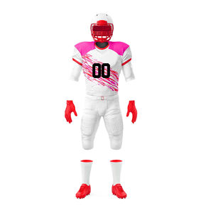 Traje de entrenamiento de fútbol americano Nombre personalizado Logo Sublimación Impreso Conjunto Tela transpirable OEM ODM Precio de fábrica - Product Image 1