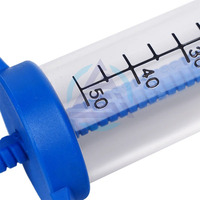 Pistolet d'injection vétérinaire réglable 10/30/50 ml pour animaux, aiguille en plastique pour diagnostic, alimentation des oiseaux, élevage de volailles, petits animaux de compagnie