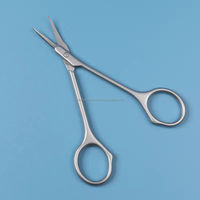 Ciseaux à cuticules professionnels en acier inoxydable, petits, courbés et tranchants, style russe, pour le soin des ongles