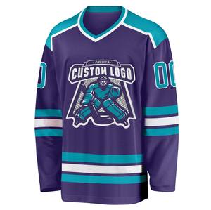 Jersey de Hockey sobre Hielo Personalizado con Nombre, Número y Logotipo del Equipo, 100% Poliéster, Impresión por Transferencia de Calor, Antibacteriano y de Secado Rápido - Product Image 5