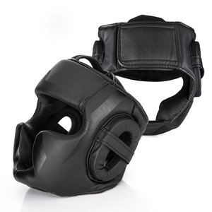 Qualité supérieure PU Matériel Boxe Tête Garde Casque MMA Kickboxing Taekwondo Arts Martiaux Gym Combat Formation Protection Gear - Product Image 6