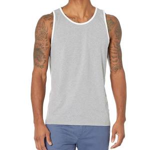 Vêtements pour hommes débardeurs grande taille en coton de qualité supérieure, respirant, style de rue, vêtements d'été sans manches, col rond, débardeurs pour hommes - Product Image 1