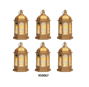 Lanterne à bougie carrée multi-verres en métal argenté antique faite à la main pour la décoration de Noël à la maison - Product Image 6