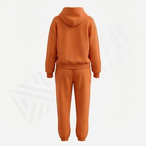 ชุดวอร์มมีฮู้ดสำหรับผู้หญิง ผ้าฝ้าย 100% ระบายอากาศได้ดี ไซส์ใหญ่ สำหรับผู้ใหญ่ ออกกำลังกาย ฟิตเนส สไตล์วินเทจ ดีไซน์ 2 in 1 - Product Image 2