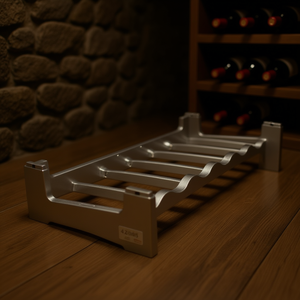 Estante para Vinos Apilable Stefanplast de 60x30x12cm para 6 Botellas, Color Plateado, Modelo 42065 para Bodegas - Product Image 3