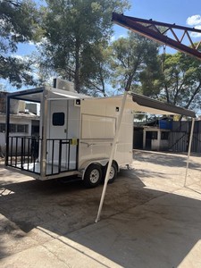 Remorque de restauration mobile 7' x 14' avec terrasse de 4' pour camion-restaurant, traiteur, barbecue + livraison gratuite - Product Image 6