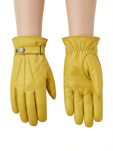 Gants en cuir chauds conçus pour la protection contre le froid, avec sangle de poignet sécurisée et intérieur doux au toucher, 100% cuir de haute qualité - Product Image 6
