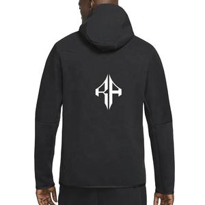 เสื้อฮู้ดแบบสวมหัวของผู้ชายสีพื้นผ้าคอตตอน100% สกรีนลายผ้าไหมวัสดุผ้าคอตตอนคุณภาพสูงออกแบบโลโก้ได้ตามต้องการ - Product Image 6