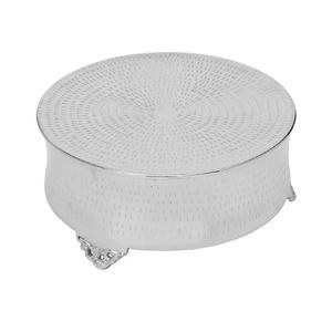 High Quality Round Metal Cake <b>Stand</b> with Attractive Hammered Design New <b>Cupcakes</b> Pastry Platter Display Tabletop Plate - Product Image 2