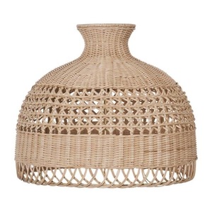 Natural Handmade <b>Wicker</b> Rattan Pendant Light for Ceiling Decoration in Coastal or Scandinavian Interiors - Product Image 1