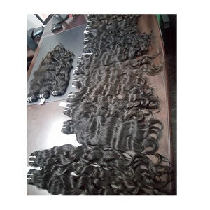 Migliore qualità grezzo vergine non trattato ragazze indiane 100% estensioni dei <span class=keywords><strong>capelli</strong></span> umani singoli fasci disegnati - Product Image 1