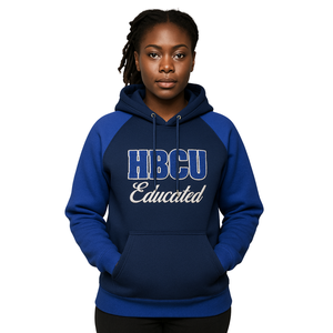 Hbcu เสื้อฮู้ดแขนแร็กแลนสีแดงสดปักด้วยกำมะหยี่โลโก้สโมสรสังคมกรีก Nine - Product Image 1