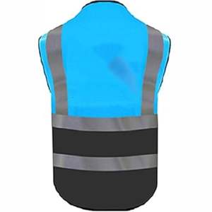 Chaleco DE TRABAJO transpirable de alta calidad para hombres con múltiples bolsillos y cierre de cremallera Top Trending 5-Dimension Design Washed Technics - Product Image 3