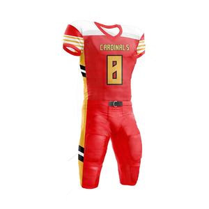 ชุดเสื้ออเมริกันฟุตบอลแบบสั่งทำสีใหม่ล่าสุด แขนสั้น ชื่อทีมสั่งทำได้ คุณภาพสูง โลโก้สั่งทำได้ ขายดี - Product Image 1