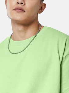 Usine OEM 100% T-shirts pour hommes en coton avec impression personnalisée et épaules tombantes T-shirts épais et surdimensionnés respirants - Product Image 2